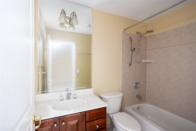 33 Avolet Ct, Mount Sinai, NY 11766 - bathroom featuring toilet, vanity, and shower / tub combination