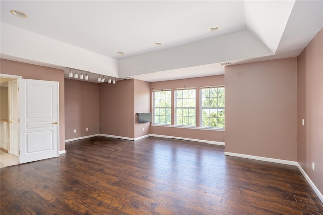 33 Avolet Ct, Mount Sinai, NY 11766 - empty room featuring baseboards, wood finished floors, and recessed lighting