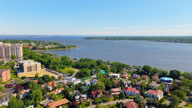 bird's eye view of a nearby body of water