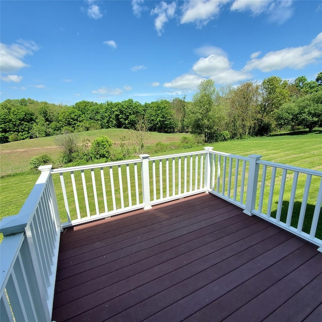 111 Cream St, Poughkeepsie, NY 12601 - wooden terrace featuring a yard