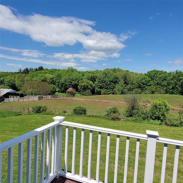 111 Cream St, Poughkeepsie, NY 12601 - wooden deck with a yard