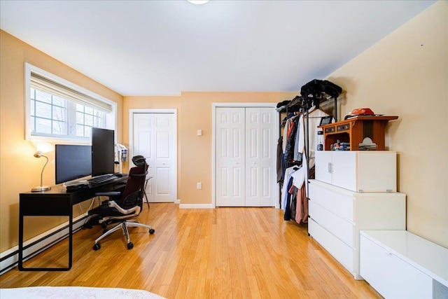 236 Budd Rd, Wurtsboro, NY 12788 - home office featuring light wood-style floors and baseboards