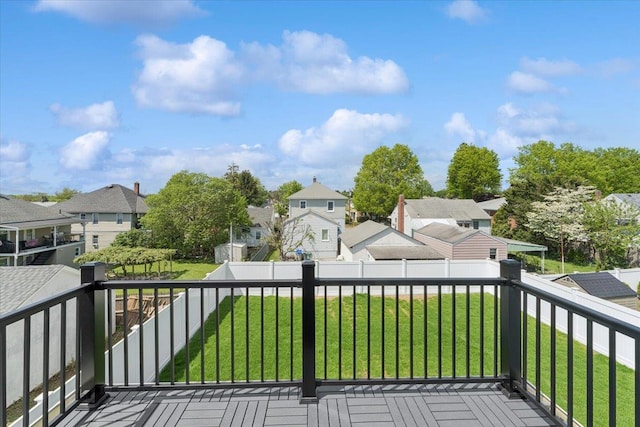 42 Second St, Extension, Glen Cove, NY 11542 - wooden terrace with a residential view and a lawn