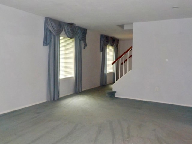 808 Woodland Ct, Coram, NY 11727 - empty room with stairs and carpet floors