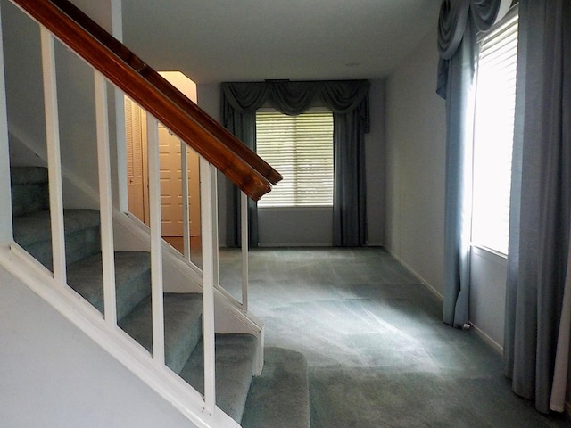 808 Woodland Ct, Coram, NY 11727 - stairs with carpet, plenty of natural light, and baseboards