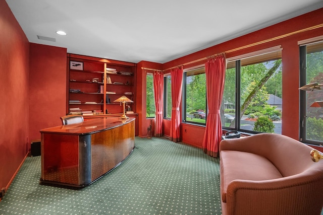 5 Ponds Ln, Purchase, NY 10577 - home office featuring carpet flooring and plenty of natural light
