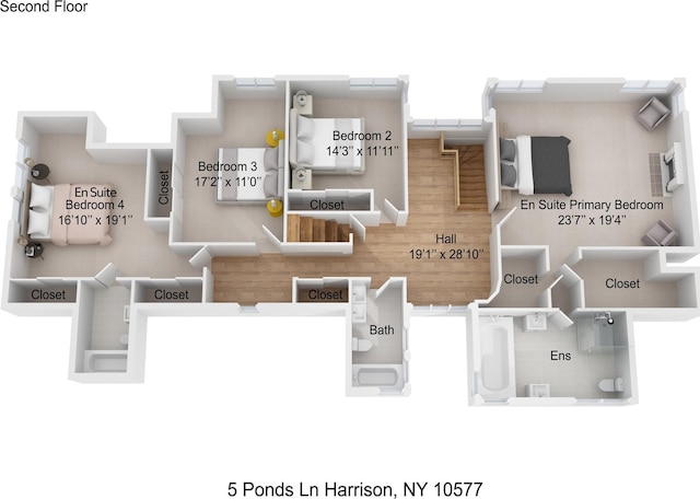 5 Ponds Ln, Purchase, NY 10577 - view of room layout