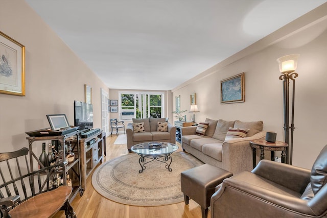 209-25 18th Ave Unit 3J, Bayside, NY 11360 - living room featuring light wood-style flooring