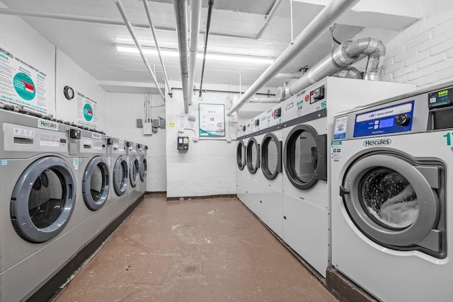 209-25 18th Ave Unit 3J, Bayside, NY 11360 - shared laundry room featuring washing machine and dryer