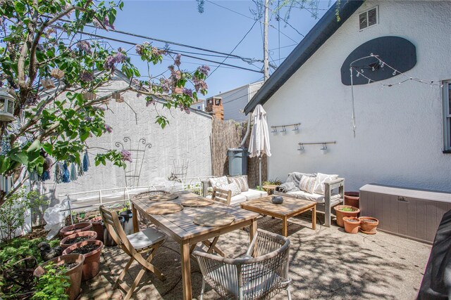 445 W Walnut St, Long Beach, NY 11561 - view of patio / terrace featuring outdoor lounge area