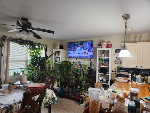 9-16 Bch 98th St, Rockaway Park, NY 11694 - dining area featuring ceiling fan