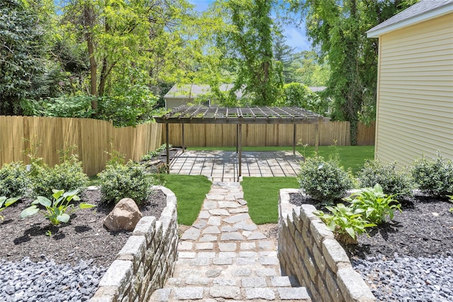 46 Mechanic St, Huntington, NY 11743 - fenced backyard featuring a patio