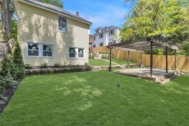 46 Mechanic St, Huntington, NY 11743 - view of yard with a pergola and a patio