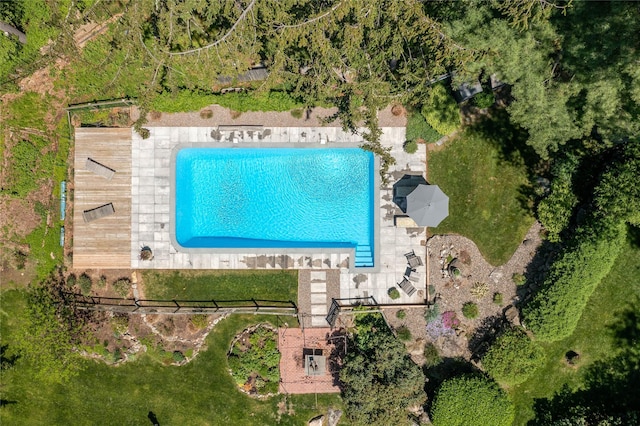 110 Sherwood Hill Rd, Brewster, NY 10509 - drone / aerial view of a pool area