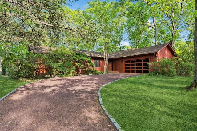 3 Haven Ct, Lake Grove, NY 11755 - view of front of home featuring driveway, an attached garage, and a front yard