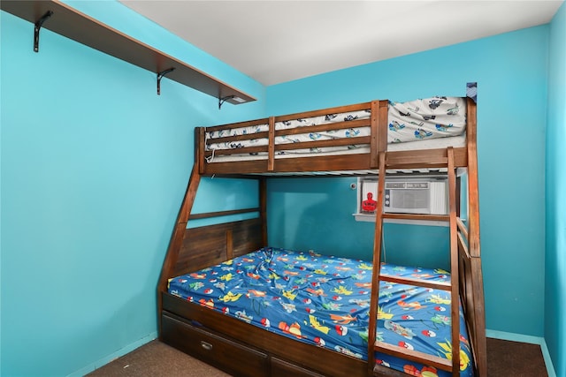 793 Jackson Ave, Bronx, NY 10456 - bedroom with carpet floors, baseboards, and cooling unit