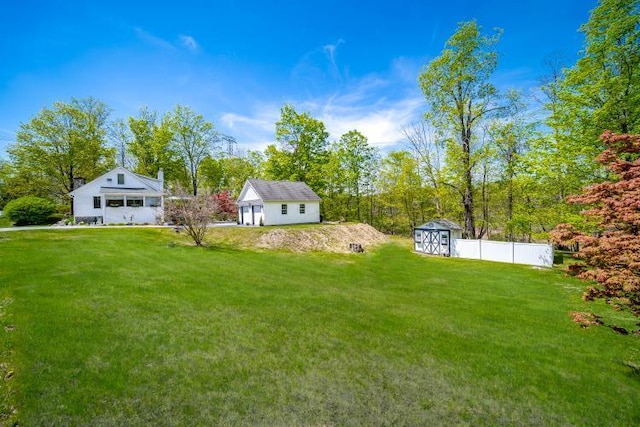 559 Noxon Rd, Poughkeepsie, NY 12603 - view of yard with an outbuilding and a storage unit
