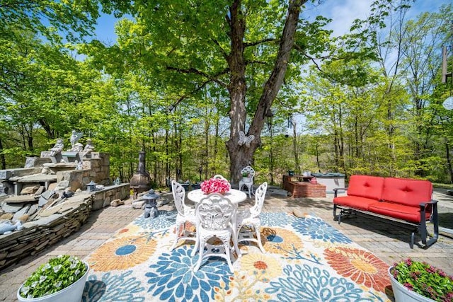 559 Noxon Rd, Poughkeepsie, NY 12603 - view of patio with an outdoor living space