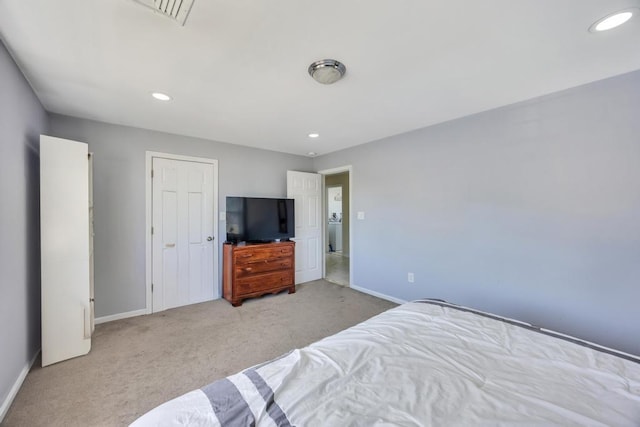 59 Saddle Ln, Levittown, NY 11756 - carpeted bedroom featuring baseboards and recessed lighting