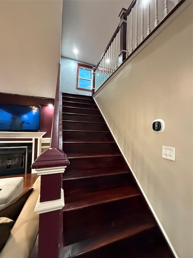 11 Glendale Rd, Greenwood Lake, NY 10925 - stairs with a fireplace