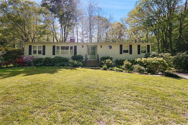 17 Kingswood Way, South Salem, NY 10590 - view of front of home with a chimney and a front yard