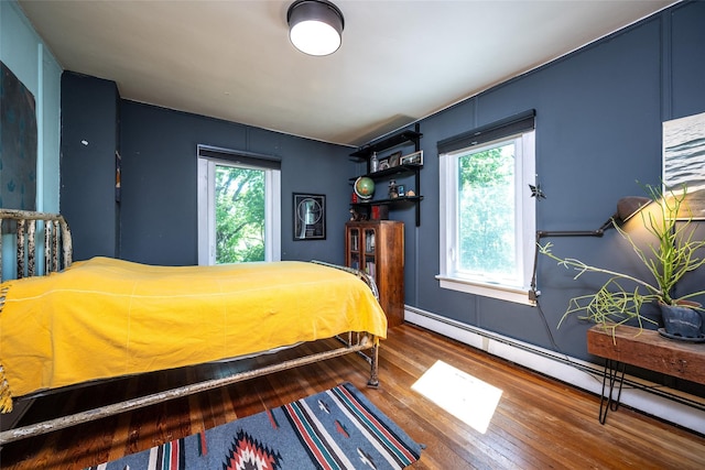 3 York St, Beacon, NY 12508 - bedroom featuring a baseboard radiator and hardwood / wood-style flooring