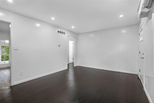 13 Barnett Rd E, Monroe, NY 10950 - unfurnished room with wood finished floors, baseboards, recessed lighting, and crown molding