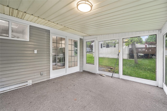 13 Barnett Rd E, Monroe, NY 10950 - unfurnished sunroom with baseboard heating