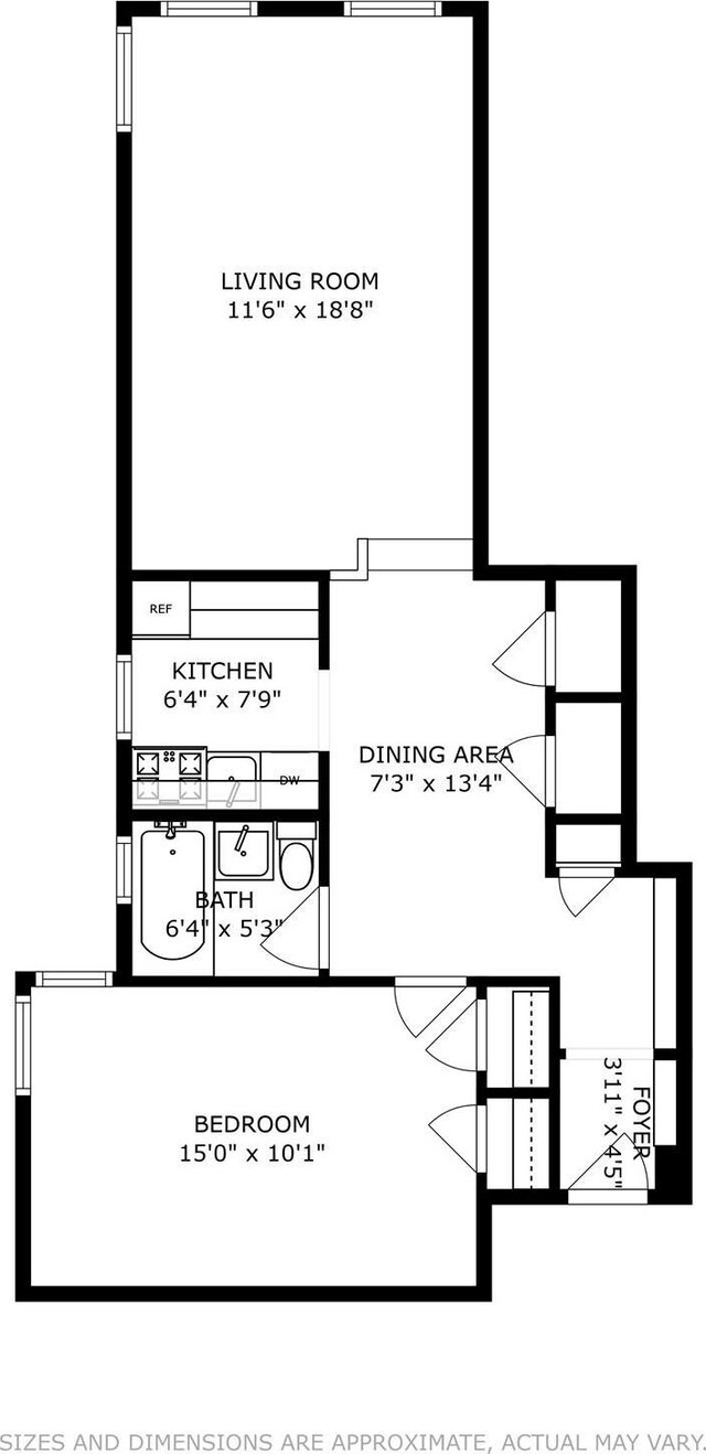 98-50 67th Ave Unit 6F, Rego Park, NY 11365 - home floor plan