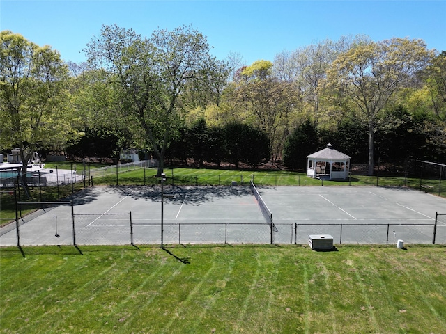 124 Montauk Hwy, Westhampton, NY 11977 - view of swimming pool with a gazebo