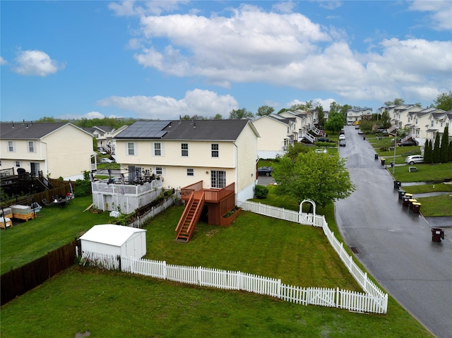 1 Alicia Ln, Warwick, NY 10990 - back of house with a residential view and stairs