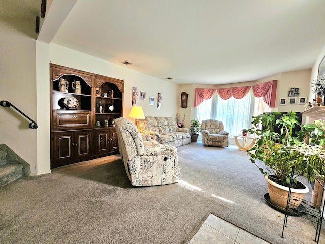 53 Olde Wagon Rd Unit 53, Warwick, NY 10990 - living room featuring carpet and stairway