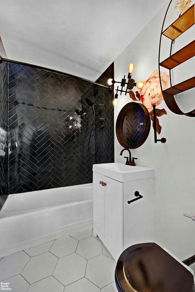 2015 Saint Paul Ave Unit 3H, Bronx, NY 10461 - full bath featuring vanity,  shower combination, and tile patterned flooring