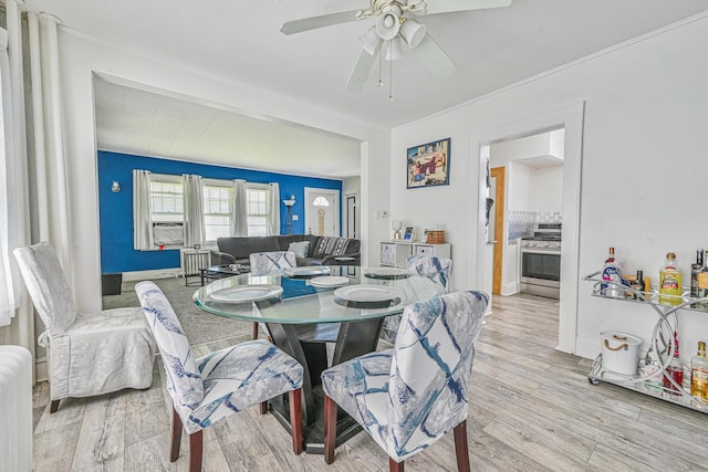 186-16 104th Ave, Saint Albans, NY 11412 - dining area with ceiling fan and wood finished floors