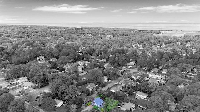 9 Forest Rd, Kings Park, NY 11754 - aerial perspective of suburban area featuring a forest