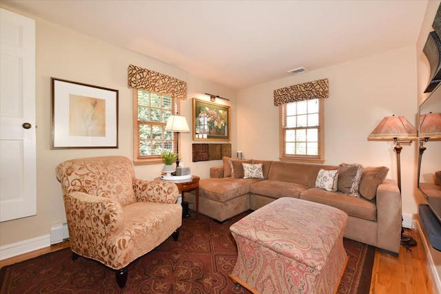 1515 Lowell Ave, New Hyde Park, NY 11040 - living area featuring wood finished floors