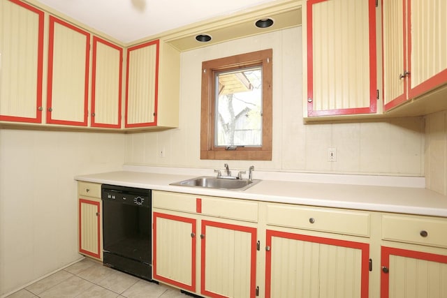 1143 State Route 17b, Mongaup Valley, NY 12762 - kitchen featuring black dishwasher, a sink, light countertops, and light tile patterned floors
