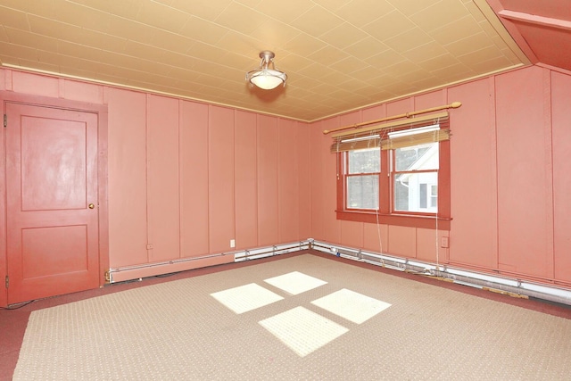 1143 State Route 17b, Mongaup Valley, NY 12762 - empty room featuring carpet floors, a decorative wall, and vaulted ceiling