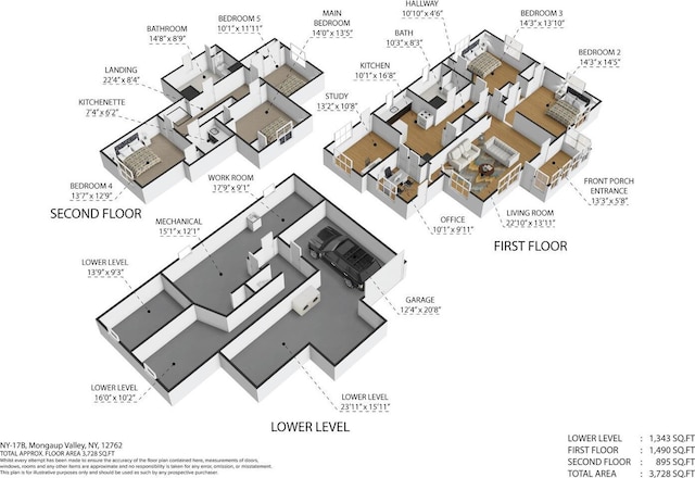 1143 State Route 17b, Mongaup Valley, NY 12762 - home floor plan