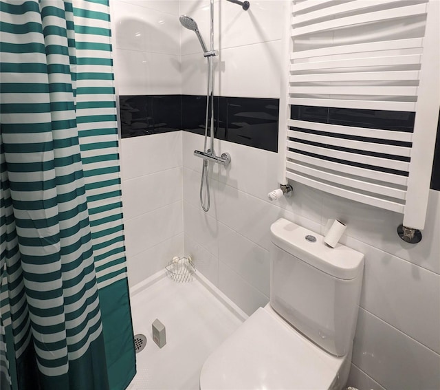 58-09 61st St, Maspeth, NY 11379 - full bathroom featuring radiator and tiled shower