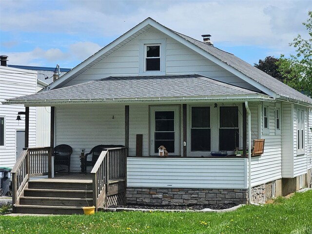 108 Homestead Ave, Maybrook, NY 12543 - view of front of home featuring a shingled roof and a porch