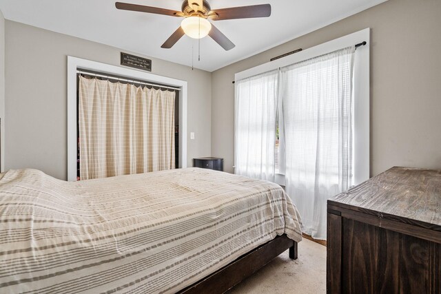108 Homestead Ave, Maybrook, NY 12543 - bedroom featuring light colored carpet and a ceiling fan