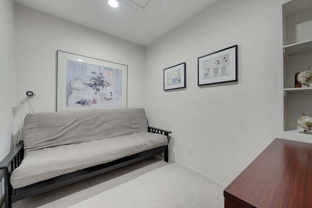 141 Southgate Dr, Massapequa Park, NY 11762 - sitting room featuring recessed lighting and carpet flooring