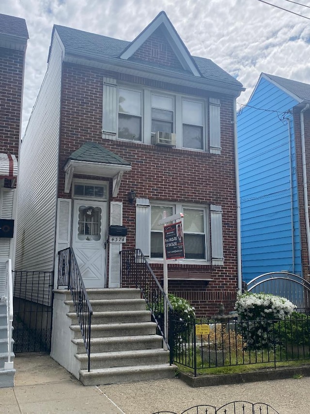 4374 De Reimer Ave, Bronx, NY 10466 - view of front of home featuring brick siding and cooling unit