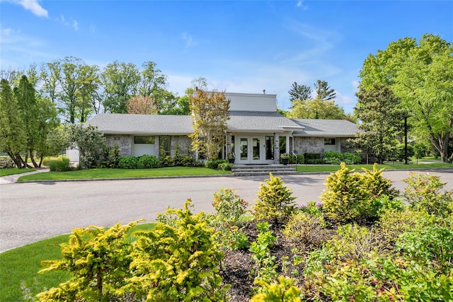 view of front of house featuring french doors