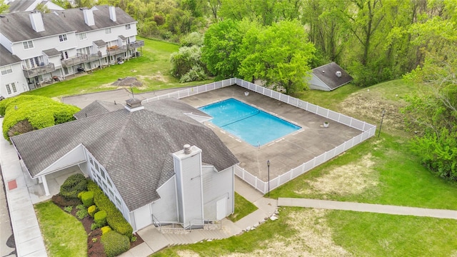 37 Spruce St, Pawling, NY 12564 - bird's eye view of a pool