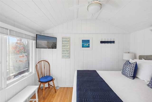 67 N Rd Unit A, Hampton Bays, NY 11946 - bedroom featuring light wood finished floors and lofted ceiling