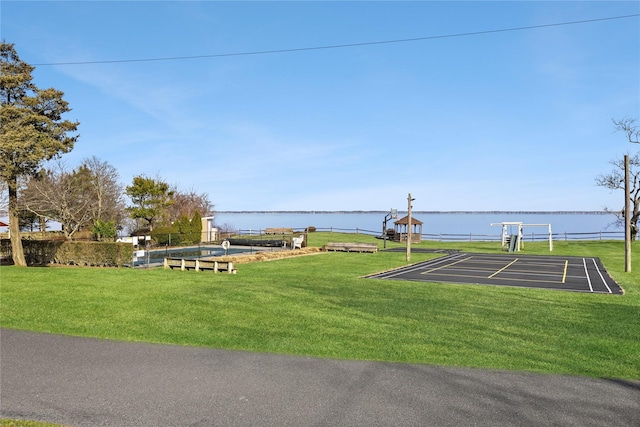 67 N Rd Unit A, Hampton Bays, NY 11946 - view of home's community with a water view and a tennis court