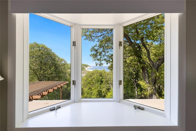 3 Summit Dr, Baiting Hollow, NY 11933 - unfurnished sunroom featuring a water view