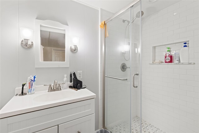 3 Summit Dr, Baiting Hollow, NY 11933 - bathroom featuring vanity and a shower stall